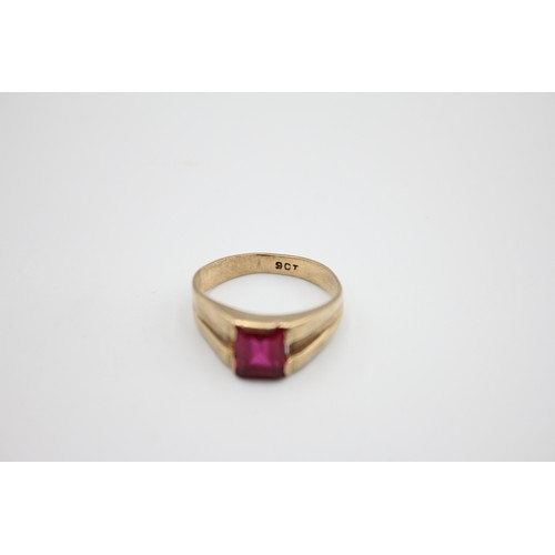 45 - Vintage 9ct gold gemstone ring 2.7g