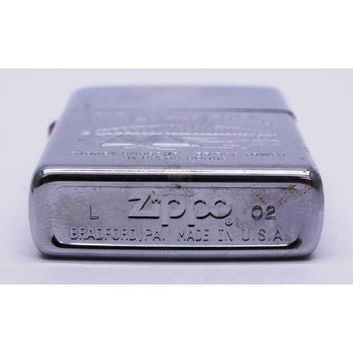 54 - 3 X ZIPPOS;
CHROME 'SYDNEY HARBOUR, BRODGE TOWER AND OPERA HOUSE' L02
MATTE BLACK 'SYDNEY HARBOUR, B... 