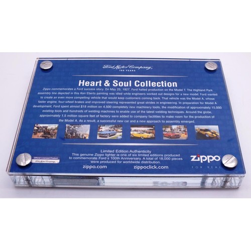 85 - 1928 FORD MODEL A ZIPPO LIGHTER K 02 - FORD MOTOR COMPANY 100 YEARS HEART & SOUL COLLECTION