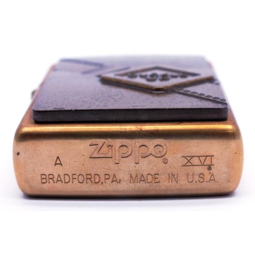 94 - BRASS ZIPPO - BUCKLE UP SURPRISE A XVI