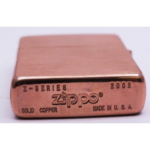 96 - SOLID COPPER ZIPPO - 2002 Z-SERIES COPPER PROJECT