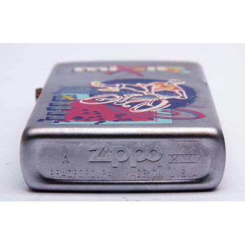 70 - THREE ZIPPOS;
BMX MIX IT - A XVI
CHROME AND BRASS SHIP- Z XII
CHROME AND BRASS CYSLIST- Z XII