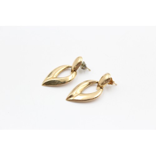 59 - 9ct drop earrings (2.9g)