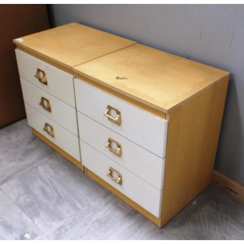 599 - TWO BEDSIDE CABINETS