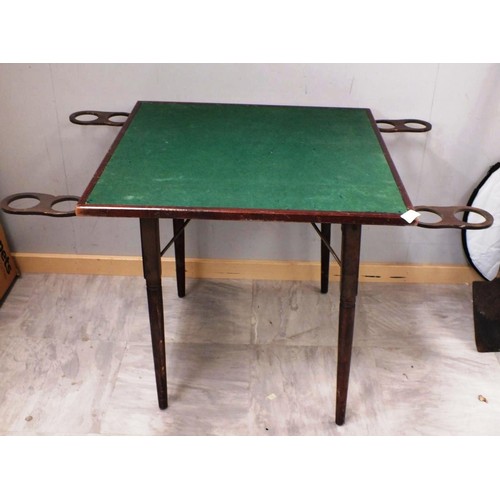 592 - LARGE VINTAGE CARD TABLE