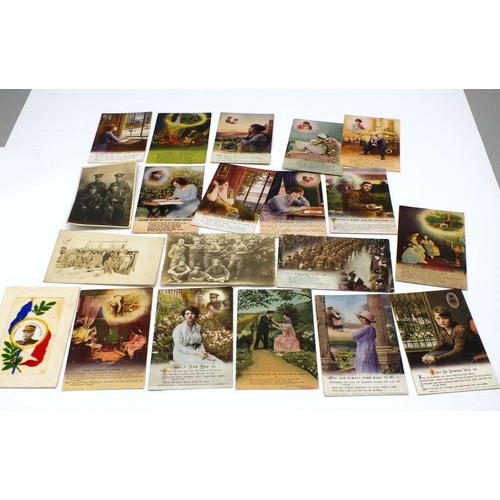 370 - 20 WW1 POSTCARDS