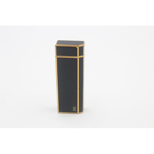 CARTIER Gold Plate Black Lacquer Cigarette LIGHTER G78137 99g