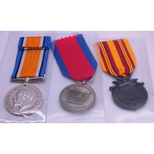 303 - TEN FULL SIZE REPLICA/COPY MEDALS