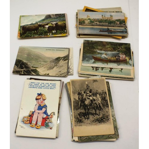 307 - 100 VARIOUS POSTCARDS