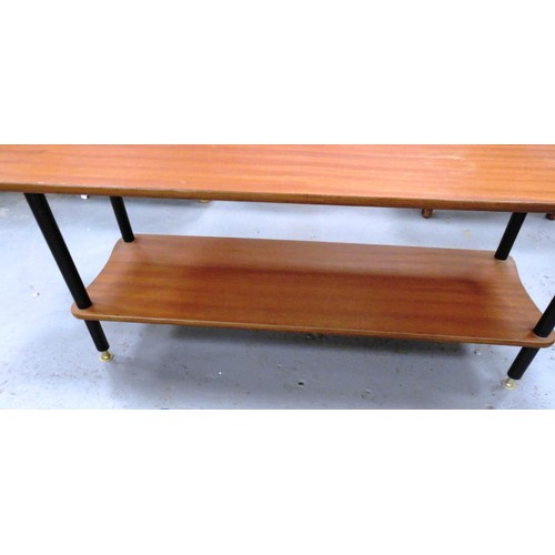 464 - RETRO COFFEE TABLE WITH UNDER SHELF STORAGE