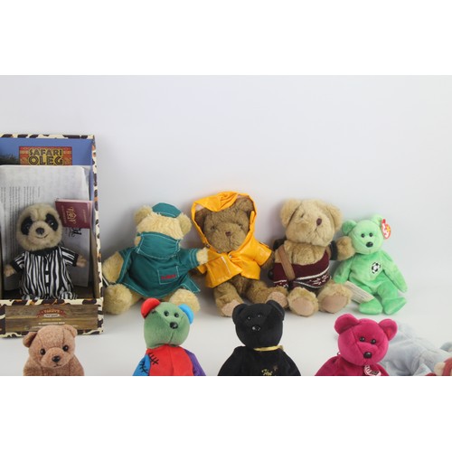 115 - Job Lot of Assorted Soft Toys Inc. Meerkat, TY Beanie Babies, Teddy Bear, Etc