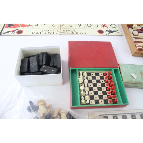 125 - 22 x Assorted Vintage PLAYING CARDS & GAMES Inc. Chess, Cribbage, Bezique, Etc