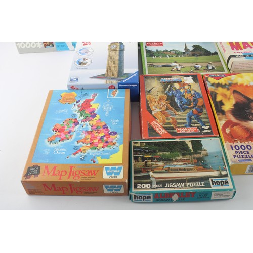 181 - 14 x Assorted Vintage Jigsaws Inc. WADDINGTONS, RAVENSBURGER, He Man, 3D, Etc