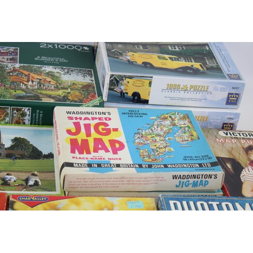 181 - 14 x Assorted Vintage Jigsaws Inc. WADDINGTONS, RAVENSBURGER, He Man, 3D, Etc