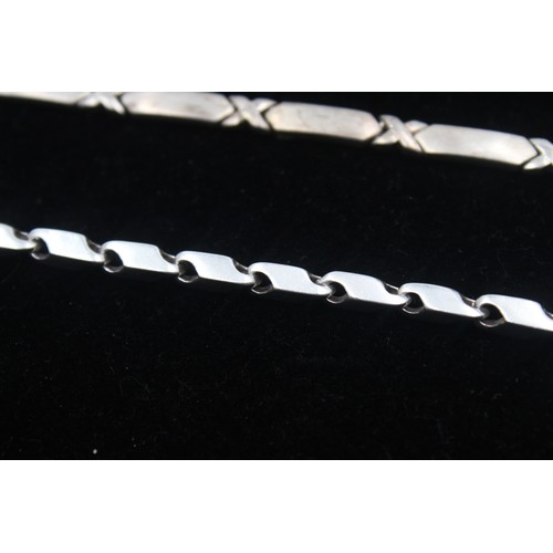 183 - 2 x.925 Sterling Silver Bracelets Inc. Simplistic, Modernist (25g)