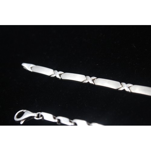 183 - 2 x.925 Sterling Silver Bracelets Inc. Simplistic, Modernist (25g)