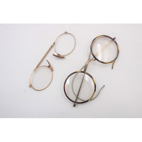 194 - 8 x Antique / Vintage SPECTACLES Inc Cased, Rolled Gold Etc