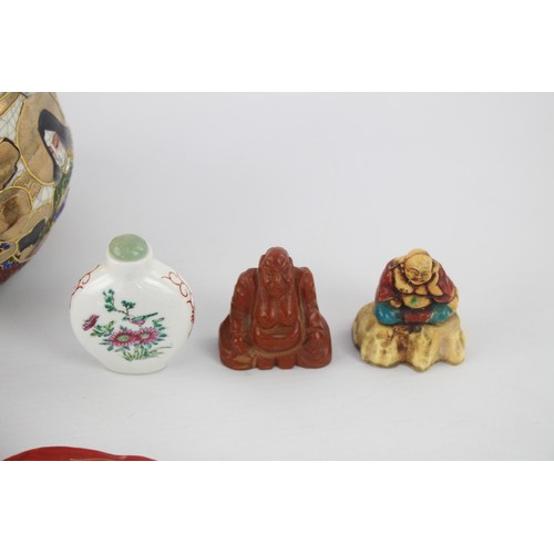 233 - Job Lot Antique / Vintage Asian Oriental Decorative Items Inc Satsuma, Netsuke