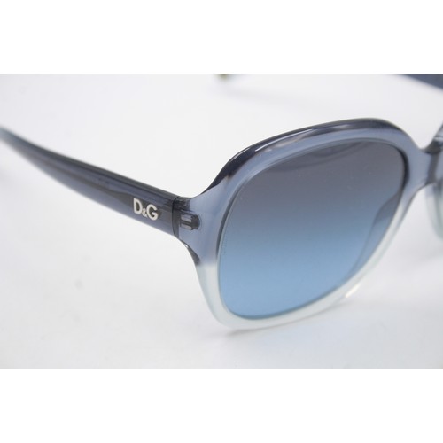 208 - Statement Ladies D&G DOLCE & GABBANA Blue Oversize SUNGLASSES w/ Original Case