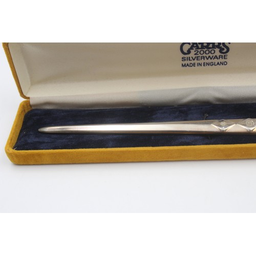 248 - Vintage Hallmarked .925 STERLING SILVER Letter Opener By R.Carr Sheffield (48g)