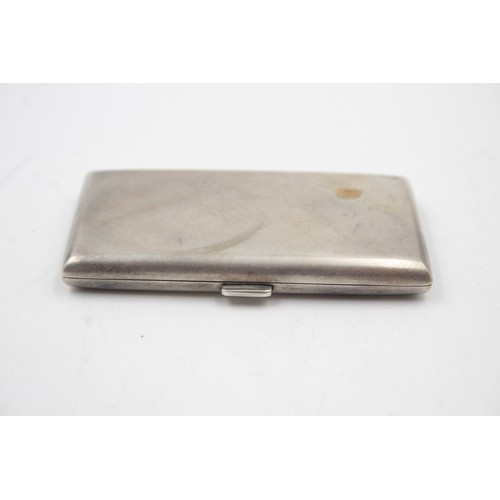 294 - Antique / Vintage Stamped .800 CONTINETNAL SILVER Ladies Cigarette Case (50g)