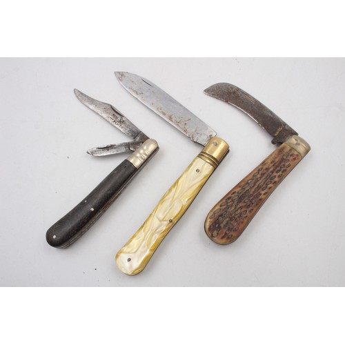 295 - 12 x Assorted POCKET KNIVES / TOOLS Inc Ivory, Multi-Tool, Souvenir Etc