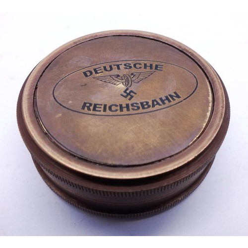 397 - GERMAN BRASS COMPASS