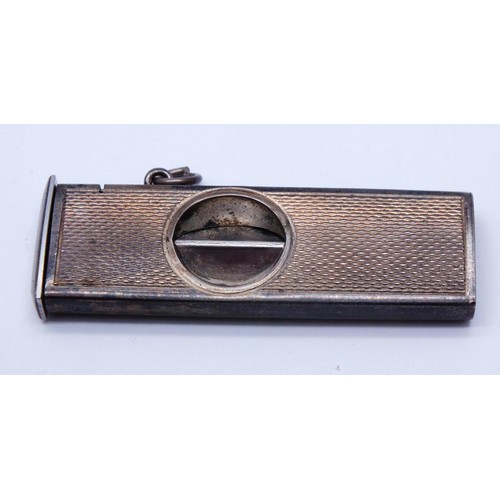 542 - VINTAGE STERLING SILVER HALLMARKED CIGAR CUTTER