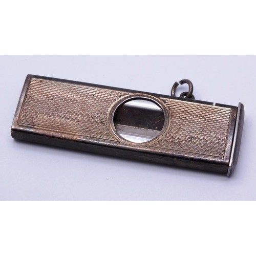 542 - VINTAGE STERLING SILVER HALLMARKED CIGAR CUTTER