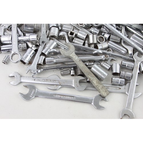 226 - Job Lot of Assorted SPANNERS & SOCKETS Inc. Snap On, Britool Etc
