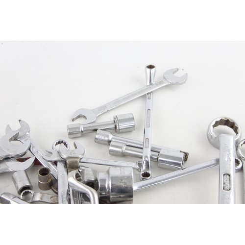 226 - Job Lot of Assorted SPANNERS & SOCKETS Inc. Snap On, Britool Etc