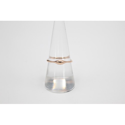 237 - 10ct rose gold modern design ring (1.2g)