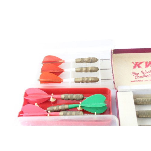 170 - 9 x Vintage Throwing DARTS Sets Inc. Unicorn, Kwiz Etc