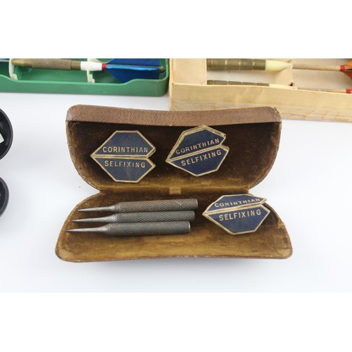 170 - 9 x Vintage Throwing DARTS Sets Inc. Unicorn, Kwiz Etc