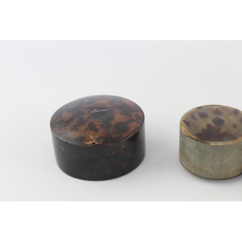 186 - 6 x Antique / Vintage Decorative TRINKET BOXES Inc Wooden, Brass Inlay Etc