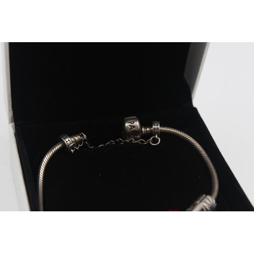 15 - 925 Sterling Silver PANDORA Bracelet with Mixed Pandora Charms (44g)