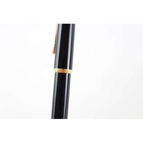 62 - PELIKAN Black Lacquer FOUNTAIN PEN w/ Gold Plate Nib WRITING