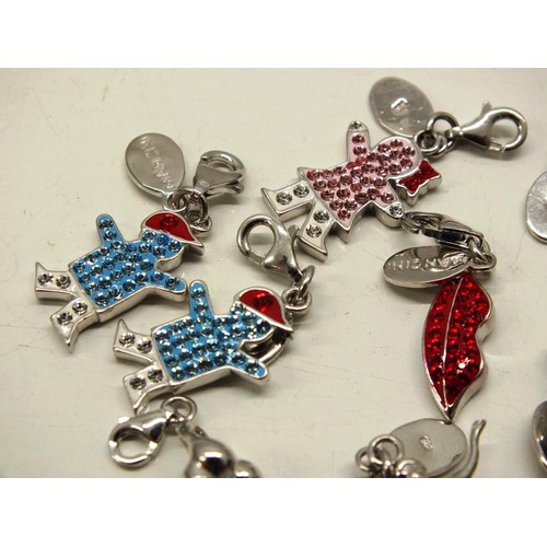 329 - BOX OF 925 SILVER MANCINI CHARMS