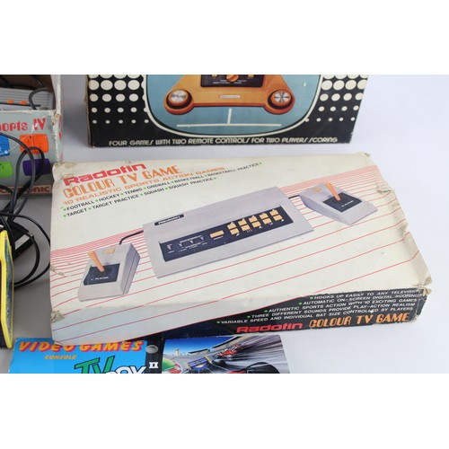 202 - 7 x Assorted Vintage / Retro Electronic Games Inc. Radiofin, Acetronic & TV Boy