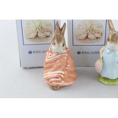 252 - 4 x Vintage Boxed Porcelain Royal Albert BEATRIX POTTER Figures Inc Peter Rabbit