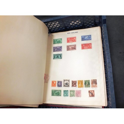 349 - 4 PART ALBUMS - JOB LOT OF WORLD STAMPS, STAMPED ENVELOPES