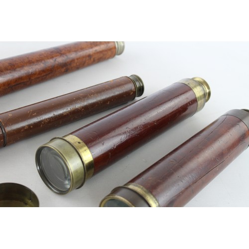 294 - 4 x Antique/ Vintage Telescopes Inc. Ross London, Blumfield, Gardner Glasgow Etc