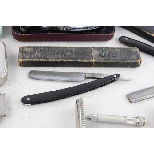 119 - 7 x Assorted Vintage Gents RAZORS & Dry Shaver Inc Rolls, Gillette, Cut-Throat