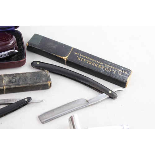 119 - 7 x Assorted Vintage Gents RAZORS & Dry Shaver Inc Rolls, Gillette, Cut-Throat