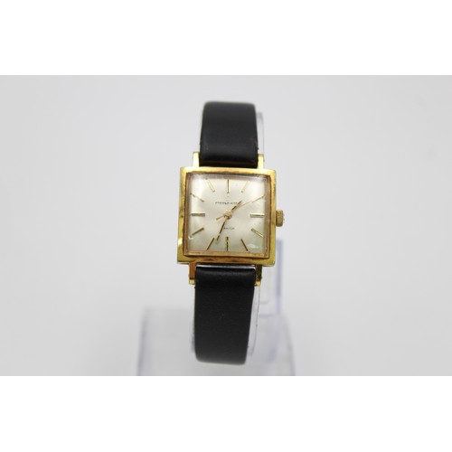 67 - Vintage Ladies ETERNAMATIC Sahida Gold Tone WRISTWATCH Automatic WORKING