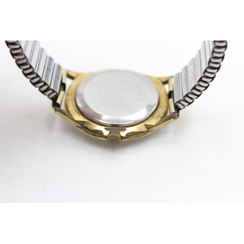 77 - 3 x Vintage Gents Gold Tone WRISTWATCHES Hand-Wind / Automatic WORKING Inc. Oris