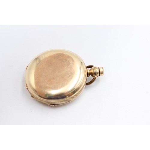 85 - Vintage Gents Rolled Gold Full Hunter POCKET WATCH Hand-Wind WORKING (145g)