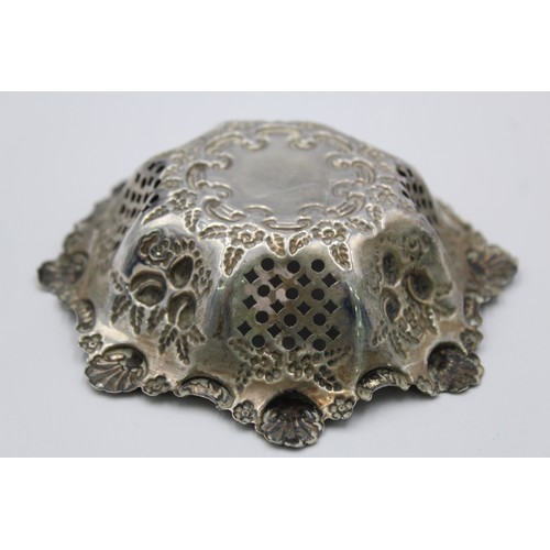 89 - Antique Hallmarked 1906 Birmingham STERLING SILVER Bon Bon Dish / Bowl (36g)