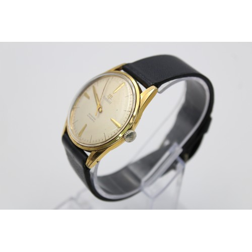 100 - Vintage Gents TISSOT Seastar Gold Tone WRISTWATCH Automatic WORKING