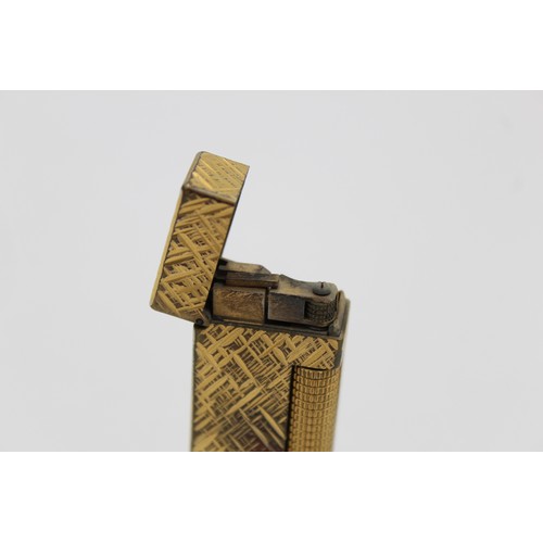 101 - Vintage DUNHILL Gold Plate Rolagas Cigarette LIGHTER (76g)